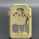 Kerosene Lighter Creative Retro Rocker 786 Mecha Kun Personalized Windproof Transparent Visible Oil Tank Gold (Gift Box)