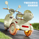 McGonzi Children's Electric Vehicle Motorcycle-Dreirad 1-3-6 Jahre alt können Erwachsene, männliche und weibliche Baby-Eltern-Kind-Zwei-Sitzer-Spielzeugautos mitnehmen [Single Drive + 6V4.5 Batterie + frühe Bildungsmusik]