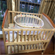 Goodbaby (gb) MC306 crib, solid wood (comes with cradle + mosquito net), splicable large bed, left in stock, can sit and lie down, MC306