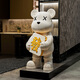 BHM violent bear ornaments living room TV cabinet sofa large floor-standing decoration high-end atmospheric moving housewarming gift Fortune Baifu violent bear + black base