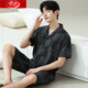 Langsha 20 ans NOUVEAU PAJAMAS MEN'S SUMME CHORS DE COURRES CHOSTES MENSEMENTS MENS MEN'S MIND CASSORAD SUIGE 6627 MODÈLE MODE MOSLE MODÈLE M NORME (HIGHT 165100 JIN [Jin est égal à 0,5 kg]))