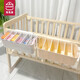 
Yusenyi baby cot hanging storage hanging basket diaper diaper hang bag bed head hang bag floor fence shoe drag partition storage box 5 pieces of partition board adjustable white