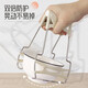 Silicone anti-scalding bowl clamp, anti-slip clamp, two-piece set, tray clamp, bowl tool clamp, steamed vegetable insulated stainless steel, beige