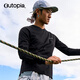 OUTOPIA Wonderland miracle wool Merino mercerized breathable outdoor cross-country hiking men's quick-drying long sleeves deep black ZQ quick-drying version L