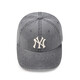MLB Official Male and Female Couple Showing Face Small Fashion Retro Sunscreen Soft Top Baseball Cap Spring and Summer CPVV5 New York Yankees/Charcoal Gray One Size