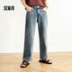 Семир Сенроу Джинсовая ткань | Джинсы мужские 2025, весенне-осенние брюки, свободные прямые брюки в стиле ретро, ​​свободные 109925124102