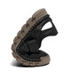 Herren Sandalen 2025 Sommer Mode Casual Sandals Leichte atmungsaktive, coole, ein Fuß-pohring-Strand Sandalen Pantoffeln Rotbraun [Mikrofaserleder A677] 39
