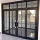 Meikejie customized kitchen balcony living room narrow frame sliding door hollow door double glass door partition titanium magnesium alloy door champagne gold 1.0