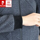 Pierre Cardin Winter mit mittlerer Wolljacke mit mittlerer Wolle für Männer großer Reverendung verdickter Baumwoll warm warmes Wollwolle oben grau A856 XL 180