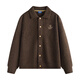 
NVGYOUNG Italian small sailing boat men and women same wool knitted cardigan autumn and winter lapel loose casual sweater men's jacket