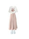 Dunran 140jin [Jin ist gleich 0,5 kg] Leicht fettes Frauenfleischabdeckung koreanischer High-End-großer Sommer-Dopamin-Rosa-Outfit lose T-Shirt Kurzärärmig A693T Hemd + rosa Hosen und Röcke Set S Vorschlag: 80-95jin [Jin gleich 0,5 kg]