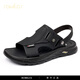 Rowilcs Marke Leichte Luxus-Sandalen Herren Sommer Top-Layer Cowhide Outdoor nicht rutschern