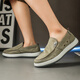 JETRAM men's shoes 2025 new summer thin soft sole lightweight non-slip breathable mesh shoes steadily casual cloth shoes YW-1473 military green 44