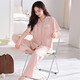 MUJI COM MUJI COM pajamas same style for women in summer pure cotton with chest pad thin short-sleeved trousers for outdoor wear in summer Z693 tender green (with chest pad) XL Recommended 120-140Jin [Jin equals 0.5 kg]