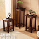 XiaoJiangti Madera maciza Terracia china Balcón Balcón Estante de almacenamiento Decoración de pisos Casa