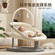 ULOP (ULOP) Silla eléctrica para bebés Baby Baby Artefacto de artefactos Rocking Baby Rocking Reunión recién nacida Regalos Prácticos para bebés 0-6 meses Infanto Duermiendo Artefacto Baby Cradle Shaker-K Mentir y dormir alto de carga [Mosquito Neta + Muñeca + Almohadilla para dormir]