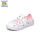 Skechers Skechers Children's Shoes Girls' Croc Shoes Beach Shoes Summer One-Piece Printed Breathable Sandals 302114L White/Pink/WPK 27.5
