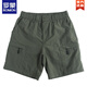 Romon Summer Japonais rétro Multi-poche shorts de travail Men lâche droit à l'extérieur à séchage