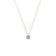 Japanese natural tanzanite plated 18K light luxury amethyst Akado pendant natural tanzanite necklace