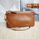 Neuer Stil stilvoller echtes Leder -Handgelenk -Tasche Multifunktion Münz Brieftasche für Frauen Handgrabung Bag schwarz - 16 cm * 9 cm