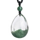 Natural Ghost Ghost colgante brasileño Material mineral antiguo Tesoro Pirámide Pirámide Verde Ghost Neck Refining Certificado de colgante 13794 Fuente rica