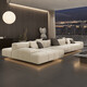 Neues 2025 neues Lammlamm-Samtsofa doppelseitiges Sofa hintereinander Sofa Zwei-Wege-Sofa Wohnzimmer Villa Modular Horizontal Hall B1391CM Lamm Samt