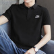 Nike (Nike) reines Baumwollpolo-Hemd Sommer kurzärmeligte Revers-Sport-T-Shirt Herren Top Fn3895 Black FN3895-010 Pure Cotton Atmable S 100-120jin [Jin entspricht 0,5 kg]