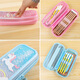 Little Pin Case mit Oil Quicksand Pen Cart Cartoon TPU Student Bleistift Fall Kinderstifte Fall 3899-4a Pink Unicorn