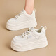 NOSSKISS luxury high-end brand shoes for women 2025 new small height-enhancing thick sole versatile sports and casual white shoes red 37