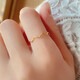 FKP Old Phoenix Authentic Gold Pigment Ring 0.5mm Thin Ring Female Niche Design Stacked Tail Ring Little Finger Ring Versatility Benchen + Aperture Ring Combination Only 19 left. Same style as Fat Donglai US No. 4 Normally worn on the little finger with tail ring Same style as Fat Donglai