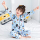 Cool Chapter (KUZHANG) Children's Pajamas Girls Spring and Autumn Pure Cotton 2025 New Long Sleeve Thin Kids and Girls Middle-aged Children Internet Celebrity Set 6623 Yellow Border Love Dragon 105 8 size recommended height 95-CM