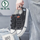 
Woodpecker canvas men's shoes for autumn breathable single shoes men's trendy versatile shoes men's casual board shoes Velcro lazy shoes A1315 black and blue 35