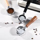 Yum Picture 58 mm à trois bas sans fond / 3899 BAICUI 3833 Machine de café Marseille / Lehehe avec poignée inférieure en bois massif 58 mm Image de miam / xiaofang pro blanc 0,3
