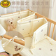 G.DuckKids Crib Pure Coton lit Surround Newborn Baby Cartoon broderie amortissant Sac mou Enfants Enfants Anti-Collision Strip Anti-Fall Fence Fence TULIP Hauteur 28cm 140cm1 Piece