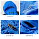 北面北面THE NORTH FACE 童装 拼接连帽长袖字母Logo防风防晒 蓝色 均码 120