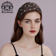 Royal sasa royal salsa wide-brimmed headband retro temperament floral fabric headband women's all-match outing press headband hair accessories