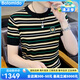 
Bolomido luxury international high-end brand new knitted ice silk short-sleeved men's summer new fashion brand slim high-end round neck 1518 khaki M