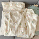 Langsha 2025 Neue Pyjamas für Frauen im Sommer Pure Cotton Kurzärmelige Ins Cute Yugui Hund Internet Promi Sommer Drei-teilige Yunduo Cotton-9906# Star Puppy PUPPY DRÜCK SET M [Vorschlag 75-100jin [Jin gleich 0,5 kg]]