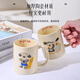 Cream color sitting posture cute Pacha dog mug cup high-looking ceramic cup ins feng shui cup home use off-white puppy cup randomly sent 1 piece 350ml
