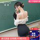 霏慕赠避孕套OL职场制服套装性感内衣秘书制服qqny诱惑床上女免脱睡衣 【2件装】OL制服套装+工口裸背毛衣送2双袜 均码 【建议体重80-110斤】