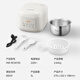 Midea rice cooker household commercial firewood rice multi-function reservation small mini rice cooker 2-3-4-5-8 people large capacity fast cooking stainless steel liner not easy to stick to the pot 0 coating 3L maternal and child grade 316L stainless steel liner khaki gray to white