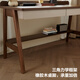 Quanyou Home New Chinese-style desk home living room study multi-functional storage solid wood legs study workbench computer desk