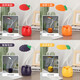USB plug-in table lamp LED cartoon desktop ornament children's gift night light cute little desk lamp kindergarten gift colorful fruit + pen holder function + plug-in style random color