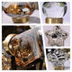 
French light luxury crystal pigeon egg transparent rabbit handle cabinet wardrobe door handle animal champagne small handle T2694 champagne butterfly