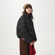 Tambor Puff Down Jacket Women's Short Stand Collar Fashion Winter Bakery Jacket 5530356D Black 160