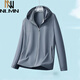 NLMN New Summer Holed Ice Silk Sun Protection Protection para la chaqueta informal del al aire libre delgado y elegante de los hombres 9928 azul marino M 170