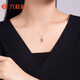 Liuguifu Jewelry Platinum Pendant Prism PT950 Platinum Pendant Necklace Pendant PT0600039 1.55g