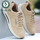 
Woodpecker Old Beijing cloth shoes men's 2025 autumn new men's shoes running shoes breathable canvas casual shoes men's sports shoes QLX-6636 gray 43