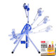 
POWERTI inverted handcraft artifact household yoga exercise fitness equipment upside down auxiliary stretching inverted handcraft stool upside down upgrade model blue and white basic model load-bearing 150 Jin [Jin equals 0.5 kg] with safety