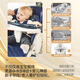 
mommark baby rocking chair baby cradle dining chair coaxing baby diaper table newborn children's gift sleep coaxing artifact 0-5 years old [top match] Benino gray + big cool pad + comfort pad